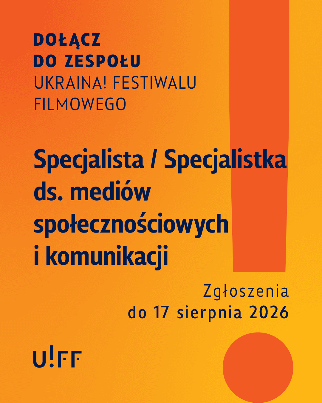 Dołącz do zespołu Ukraina! Festiwalu Filmowego 4 uff ogloszenia 1080x1350 2 Ukraina! Festiwal Filmowy